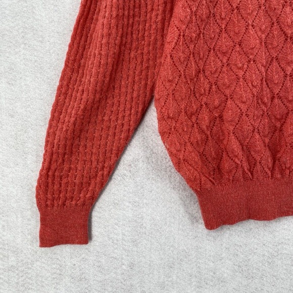 Anthropologie Red Diamond Knit Sweater - Picture 6 of 15